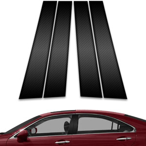4pc Carbon Fiber Pillar Post Covers for 2007-2012 Lexus ES350