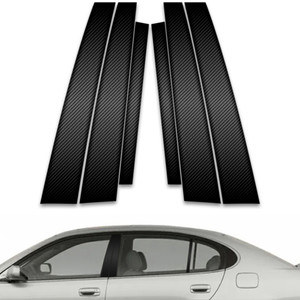 6pc Carbon Fiber Pillar Post Covers for 1998-2002 Lexus GS300