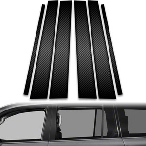6pc Carbon Fiber Pillar Post Covers for 2008-2023 Lexus LX570