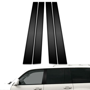 4pc Carbon Fiber Pillar Post Covers for 1998-2007 Lexus LX470