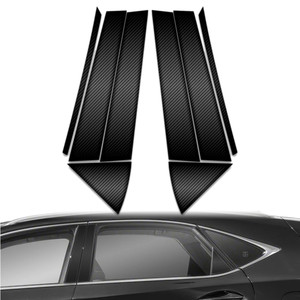 8pc Carbon Fiber Pillar Post Covers for 2015-2023 Lexus NX Series