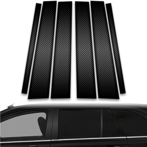 6pc Carbon Fiber Pillar Post Covers for 2007-2015 Lincoln MKX