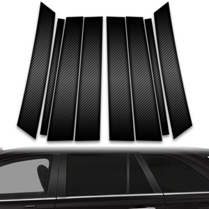 8pc Carbon Fiber Pillar Post Covers for 2007-2015 Lincoln MKX