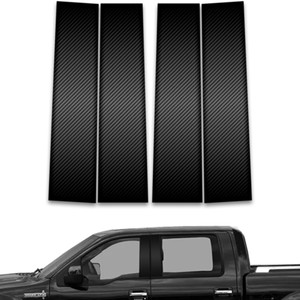 4pc Carbon Fiber Pillar Post Covers for 2004-2014 Lincoln Mark LT