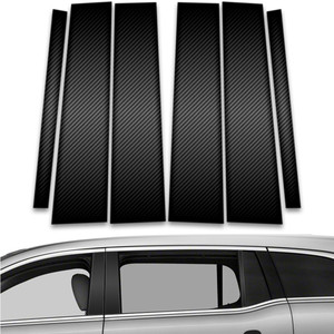 6pc Carbon Fiber Pillar Post Covers w/Keypad Cutout for 2010-2019 Lincoln MKT