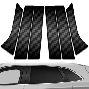 6pc Carbon Fiber Pillar Post Covers for 2015-2023 Lincoln MKC