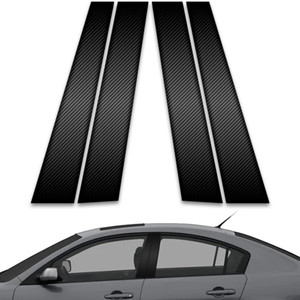 4pc Carbon Fiber Pillar Post Covers for 2004-2008 Mazda 3 i