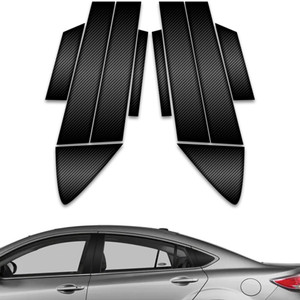 10pc Carbon Fiber Pillar Post Covers for 2009-2013 Mazda 6