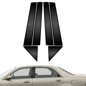 6pc Carbon Fiber Pillar Post Covers for 1998-2002 Mazda 626