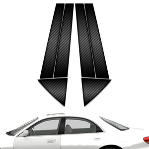 6pc Carbon Fiber Pillar Post Covers for 1998-2003 Mazda Millenia