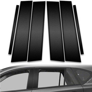 6pc Carbon Fiber Pillar Post Covers for 2013-2016 Mazda CX-5