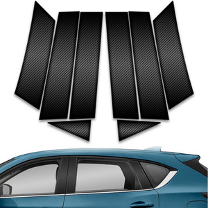 8pc Carbon Fiber Pillar Post Covers for 2007-2012 Mazda CX-7