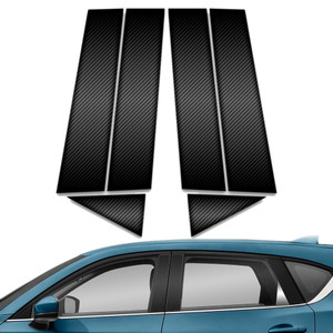 6pc Carbon Fiber Pillar Post Covers for 2007-2012 Mazda CX-7