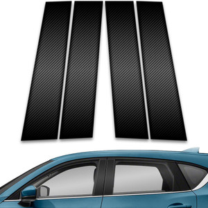 4pc Carbon Fiber Pillar Post Covers for 2007-2012 Mazda CX-7