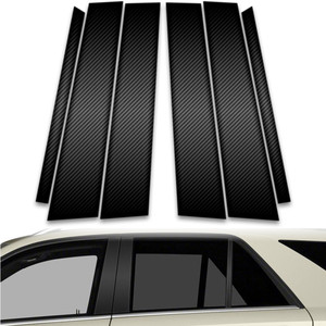6pc Carbon Fiber Pillar Post Covers for 2012-2023 Mercedes-Benz ML Class