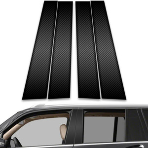 4pc Carbon Fiber Pillar Post Covers for 2010-2015 Mercedes-Benz GLK Class