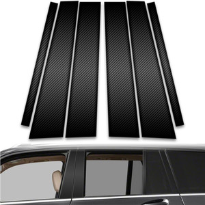 6pc Carbon Fiber Pillar Post Covers for 2010-2015 Mercedes-Benz GLK Class