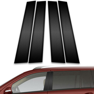 4pc Carbon Fiber Pillar Post Covers for 2007-2012 Mercedes-Benz GL Class
