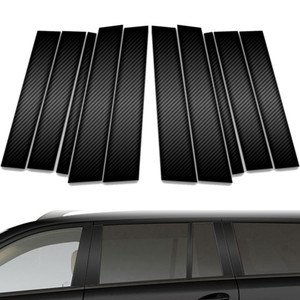 10pc Carbon Fiber Pillar Post Covers for 2007-2012 Mercedes-Benz GL Class