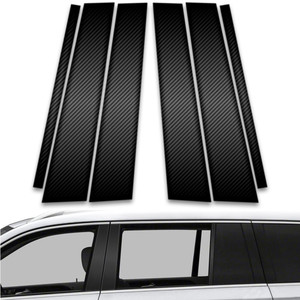 6pc Carbon Fiber Pillar Post Covers for 2013-2019 Mercedes-Benz GL Class