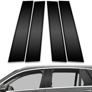 4pc Carbon Fiber Pillar Post Covers for 2016-2023 Mercedes-Benz GLC Class