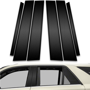 6pc Carbon Fiber Pillar Post Covers for 2016-2023 Mercedes-Benz GLE Class