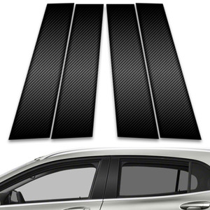4pc Carbon Fiber Pillar Post Covers for 2014-2019 Mercedes-Benz GLA Class
