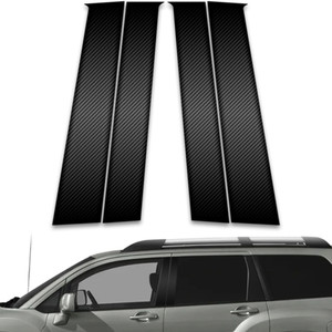 4pc Carbon Fiber Pillar Post Covers for 2004-2011 Mitsubishi Endeavor
