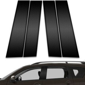 4pc Carbon Fiber Pillar Post Covers for 2007-2013 Mitsubishi Outlander