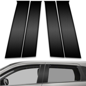 4pc Carbon Fiber Pillar Post Covers for 2014-2021 Mitsubishi Outlander Sport