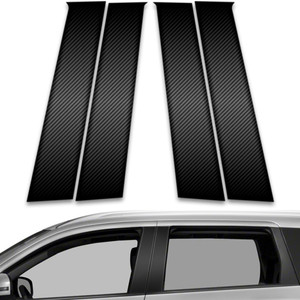 4pc Carbon Fiber Pillar Post Covers for 2013-2021 Mitsubishi Outlander