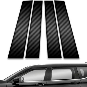4pc Carbon Fiber Pillar Post Covers for 2022-2023 Mitsubishi Outlander