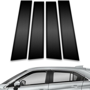 4pc Carbon Fiber Pillar Post Covers for 2018-2023 Mitsubishi Eclipse Cross