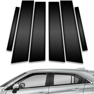 6pc Carbon Fiber Pillar Post Covers for 2018-2023 Mitsubishi Eclipse Cross