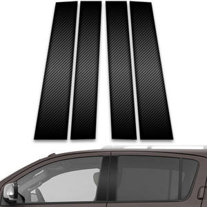 4pc Carbon Fiber Pillar Post Covers for 2005-2015 Nissan Armada