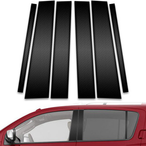 6pc Carbon Fiber Pillar Post Covers for 2005-2015 Nissan Armada