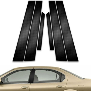 6pc Carbon Fiber Pillar Post Covers for 2000-2003 Nissan Maxima