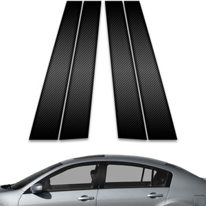 4pc Carbon Fiber Pillar Post Covers for 2004-2008 Nissan Maxima