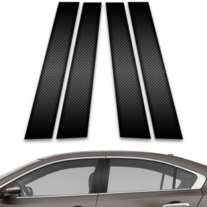 4pc Carbon Fiber Pillar Post Covers for 2009-2015 Nissan Maxima