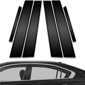 6pc Carbon Fiber Pillar Post Covers for 2009-2015 Nissan Maxima