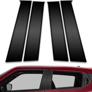 4pc Carbon Fiber Pillar Post Covers for 2011-2017 Nissan Juke