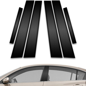 6pc Carbon Fiber Pillar Post Covers for 2007-2012 Nissan Altima 4dr