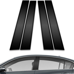 4pc Carbon Fiber Pillar Post Covers for 2007-2012 Nissan Altima 4dr