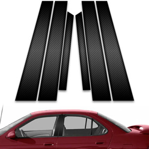 6pc Carbon Fiber Pillar Post Covers for 2000-2006 Nissan Sentra