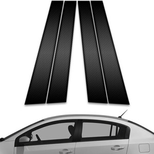 4pc Carbon Fiber Pillar Post Covers for 2007-2012 Nissan Sentra