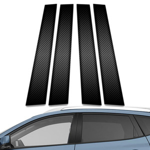 4pc Carbon Fiber Pillar Post Covers for 2008-2013 Nissan Rogue