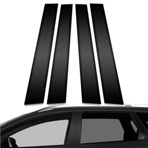 4pc Carbon Fiber Pillar Post Covers for 2009-2014 Nissan Murano