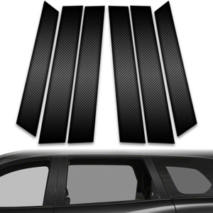 6pc Carbon Fiber Pillar Post Covers for 2013-2021 Nissan Pathfinder