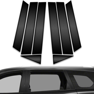 8pc Carbon Fiber Pillar Post Covers for 2013-2021 Nissan Pathfinder
