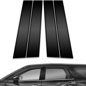 4pc Carbon Fiber Pillar Post Covers for 2023 Nissan Pathfinder